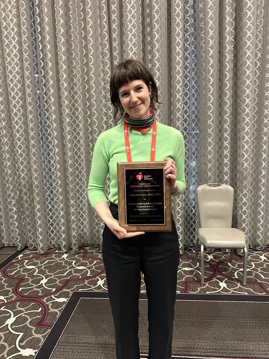 Wendy Post (@wendypost9) on Twitter photo Congratulations to Dr. Tess Peterson for winning the prestigious Jeremiah and Rose Stamler Research Award at the AHA epi meeting today! <a href="/AHAScience/">AHA Science</a> <a href="/CiccaroneCenter/">Johns Hopkins Ciccarone Center</a> Congratulations to Dr. Tess Peterson for winning the prestigious Jeremiah and Rose Stamler Research Award at the AHA epi meeting today! <a href="/AHAScience/">AHA Science</a> <a href="/CiccaroneCenter/">Johns Hopkins Ciccarone Center</a>