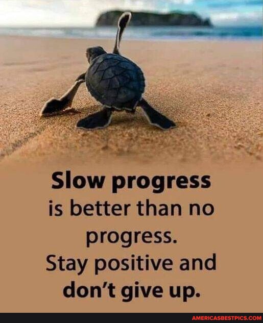 JesusLovesALLx's tweet image. Slow progress is better than no progress. Stay positive and don&apos;t give up.
