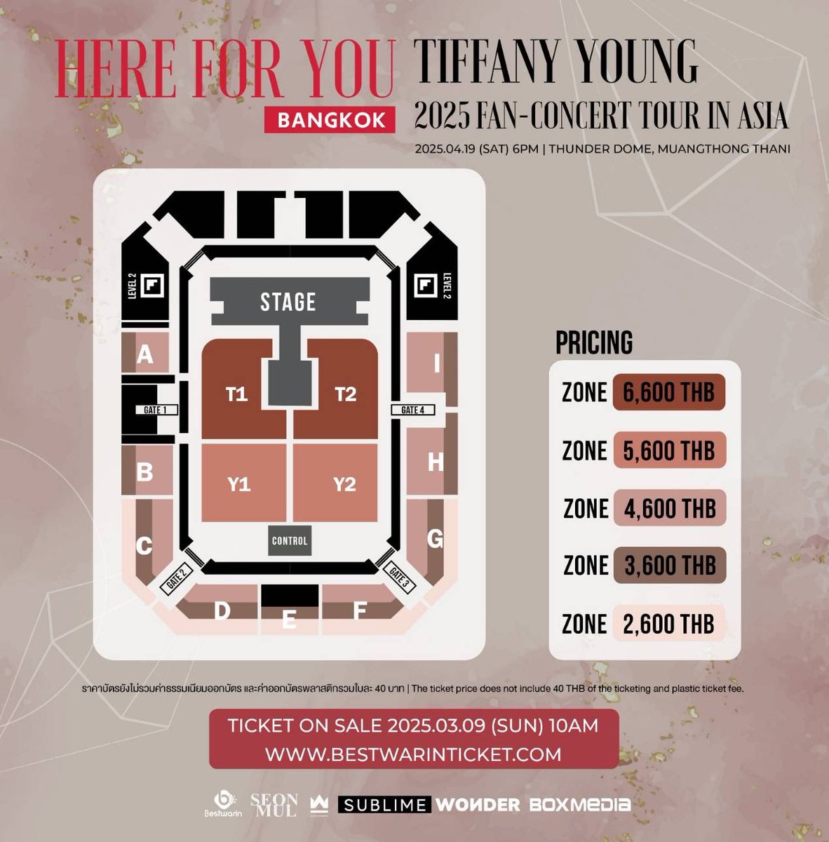 StayfanyTH's tweet photo. 5 นาที!!!!!!!!

อีก 5 นาทีกดบัตรฟานี่

กรี๊ดแล้วววววว ต้องได้บัตรกันนะคะทุกคน!!!! แม่ต้องภูมิใจ

เบเนดีๆแบบนี้ไม่มีมาง่ายๆ จัดไปด่วนๆ

กดบัตรแฟนคอนวันนี้‼️ (9 มีนาคม 2568)
⏰ เวลา : 10:00 น. เป็นต้นไป
🔗  https://t.co/wrHQFHysk5

#2025HEREFORYOU_IN_BANGKOK
#TIFFANYYOUNG https://t.co/D5Sxlu7kzt