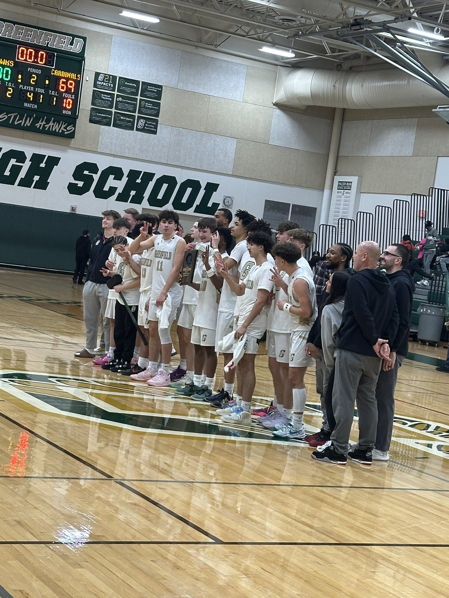 REGIONAL CHAMPS!!! <a href="/HustlinHawksBB/">Greenfield Boys Basketball</a> it was EARNED