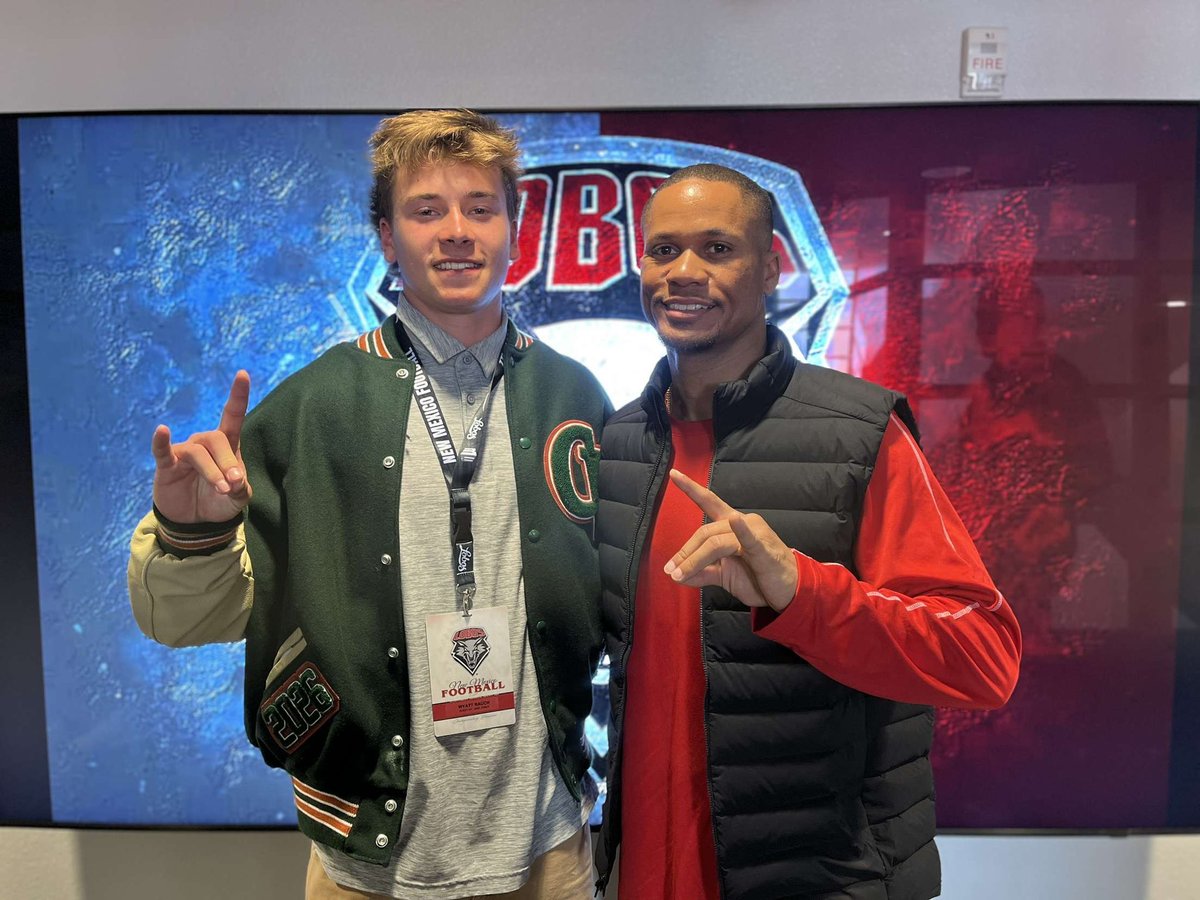 Wyatt Rauch (@wyatt_rauch) on Twitter photo Had an awesome experience visiting <a href="/UNMLoboFB/">New Mexico Football</a> today. A huge thanks to <a href="/Coach_Eck/">Jason Eck</a> and <a href="/ColinLockett15/">Coach Lock 💎</a> for the hospitality Had an awesome experience visiting <a href="/UNMLoboFB/">New Mexico Football</a> today. A huge thanks to <a href="/Coach_Eck/">Jason Eck</a> and <a href="/ColinLockett15/">Coach Lock 💎</a> for the hospitality