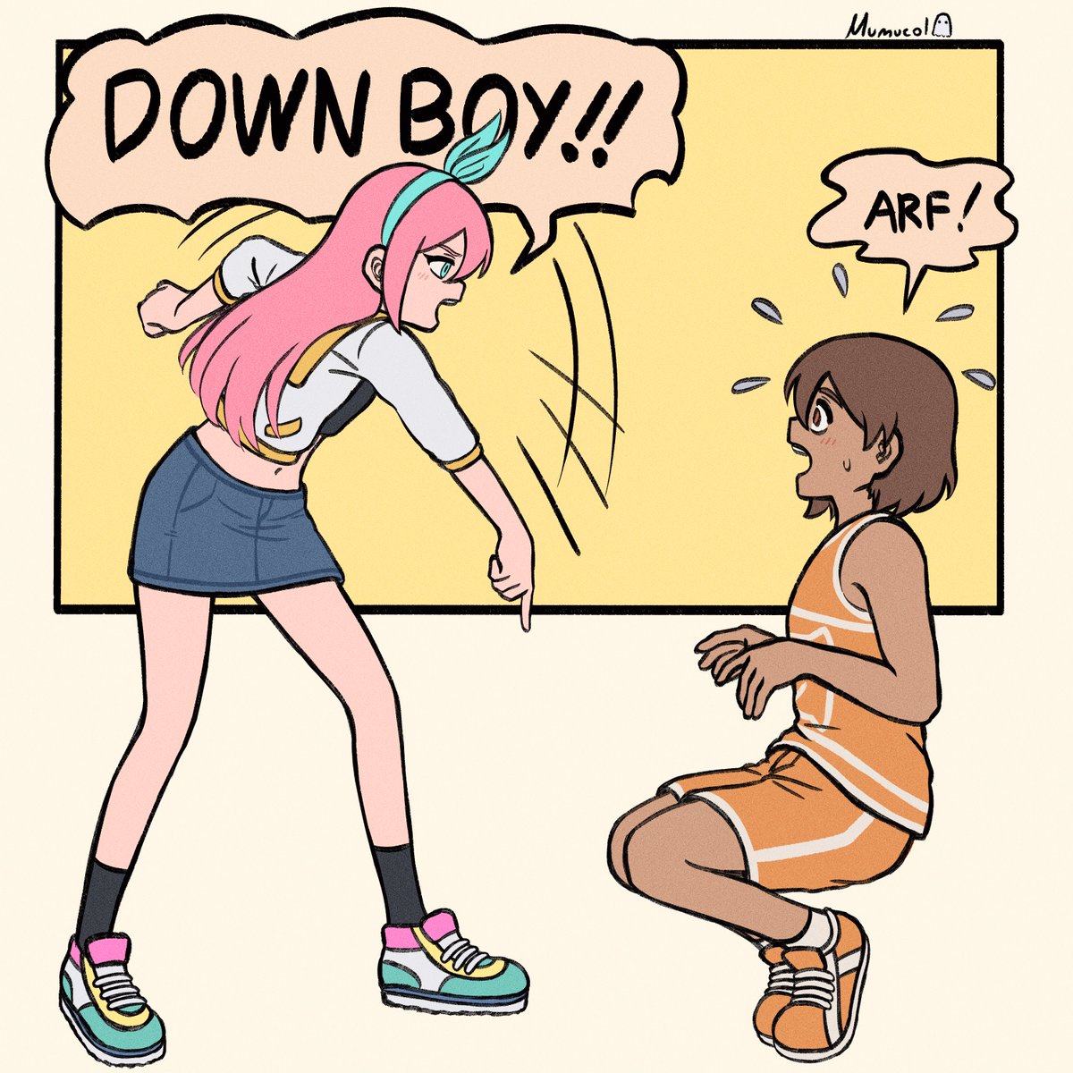 down boy trend is funny because Kel's animal representation is a dog
#OMORI #OMORIFANART