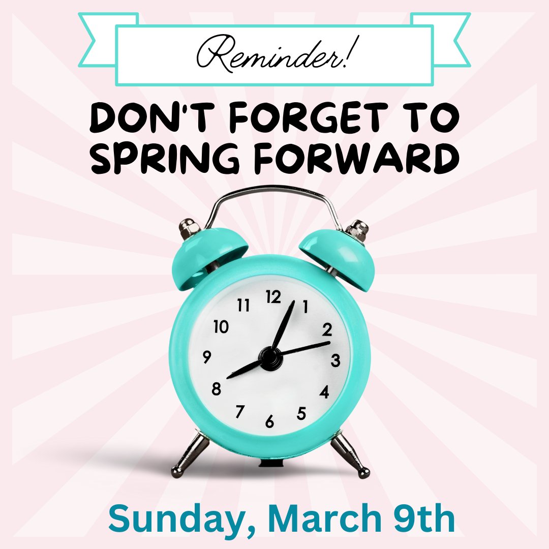 Upcoming: more daylight, spring breezes, blooming flowers, fireflies, hot summers, ice cream cones, beach days.... losing that hour is sooo #worthit