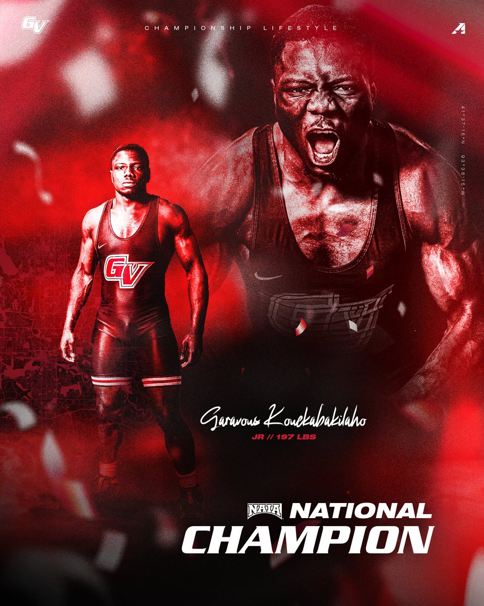 Your 197-pound 2025 National Champion! 

🏆 𝗚𝗔𝗥𝗔𝗩𝗢𝗨𝗦 𝗞𝗢𝗨𝗘𝗞𝗔𝗕𝗔𝗞𝗜𝗟𝗔𝗛𝗢 (Maj. 11-2) 

#ChampionshipLifestyle