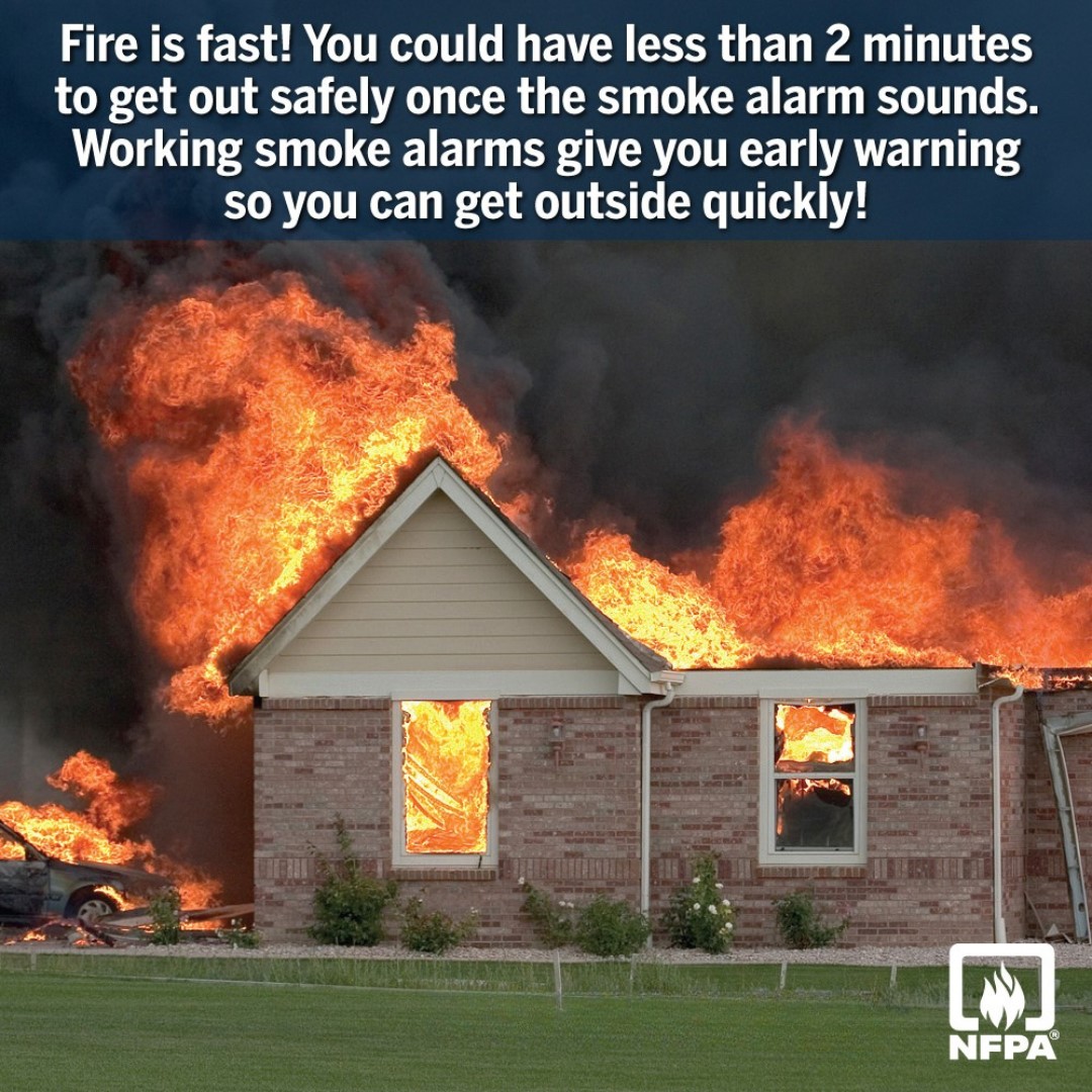 Sparky_Fire_Dog's tweet image. Daylight Saving Time starts tomorrow! Check your smoke alarms and replace batteries if needed. Fire is fast — you may have as little as 2 minutes to escape. Share this reminder with a friend: nfpa.org/smokealarms #DaylightSavings #SmokeAlarmSafety