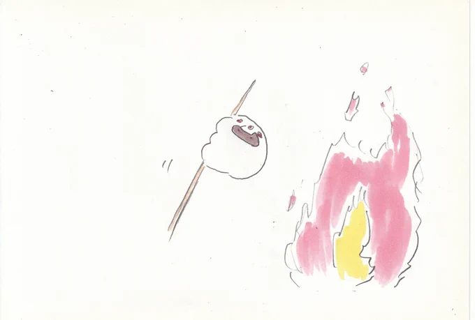 焼きマシュマロ作ろ。#イラスト #メイドインアビス 