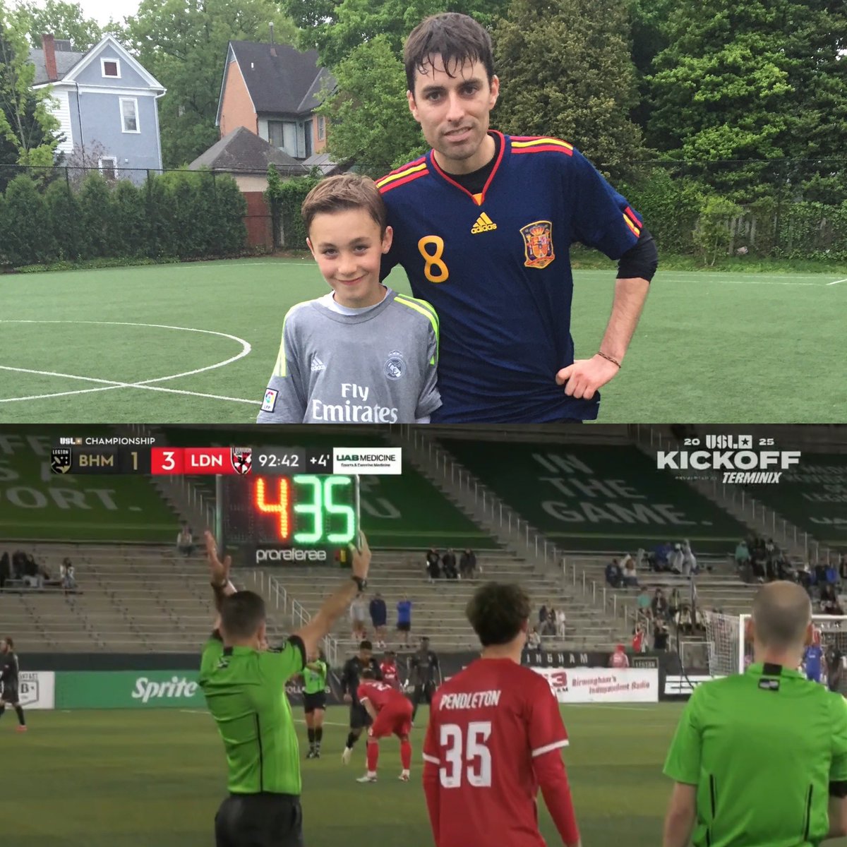 About 10 years ago, I was lucky enough to do some coaching with a special young player. 

Over the last decade, I’ve watched him grow into a great player and person - and tonight he made his pro debut! Buzzing for you, Ethan Pendleton! #USL