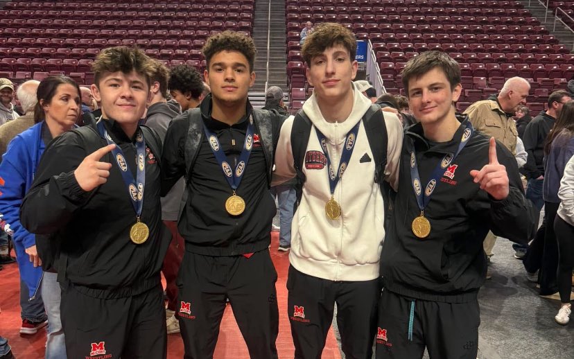 PIAA Individual Wrestling Championships

Champions: Forrest, B.Bassett, Magro, Miller
3rd Place: S.Herring, Rodriguez
4th Place: K.Bassett, O’Farrill
5th Place: E.Herring
     2nd Place Team