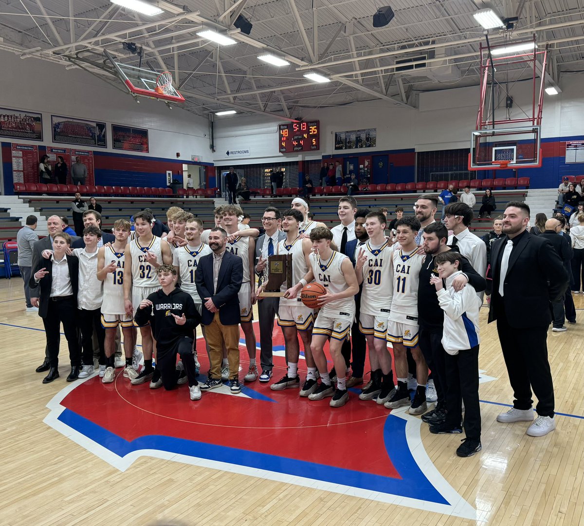 caiboysbball's tweet photo. 2025 SECTIONAL CHAMPS! BACK-TO-BACK! https://t.co/ORvg9ogREP