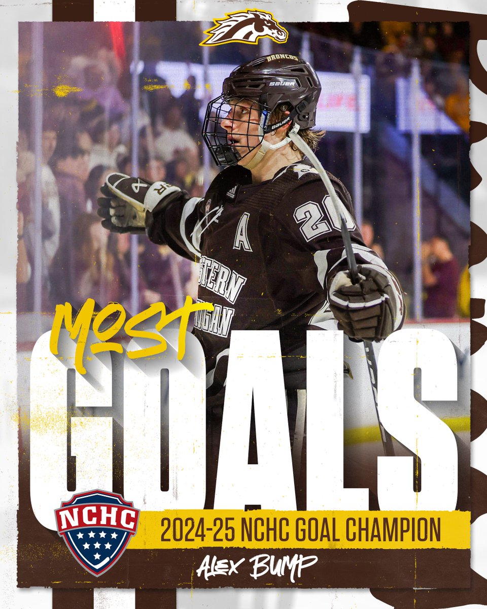 The best player in the NCHC wins the goal scoring crown! 

#BroncosReign