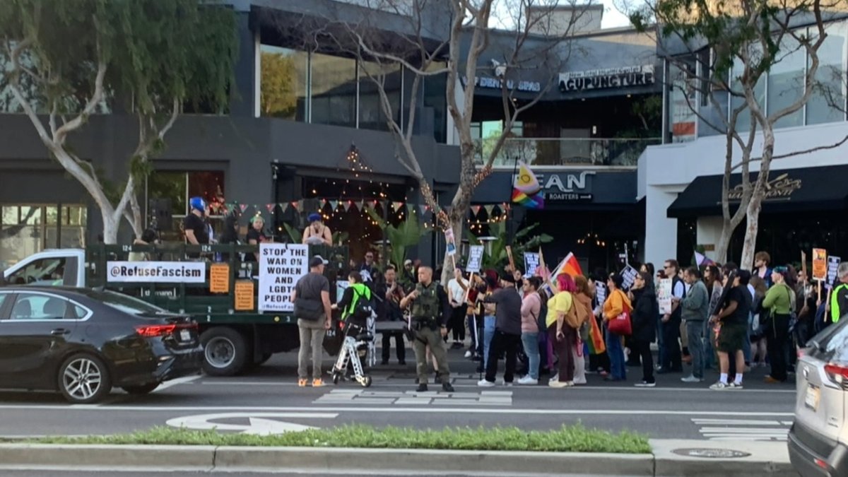 WEHO online (@wehoonline) on Twitter photo Protests erupted in West Hollywood & nationwide on #InternationalWomensDay. Led by <a href="/RefuseFascism/">Refuse Fascism</a>, they demanded an end to war on women & LGBTQ people under Trump. For more visit WEHOonline.com. #News Protests erupted in West Hollywood & nationwide on #InternationalWomensDay. Led by <a href="/RefuseFascism/">Refuse Fascism</a>, they demanded an end to war on women & LGBTQ people under Trump. For more visit WEHOonline.com. #News