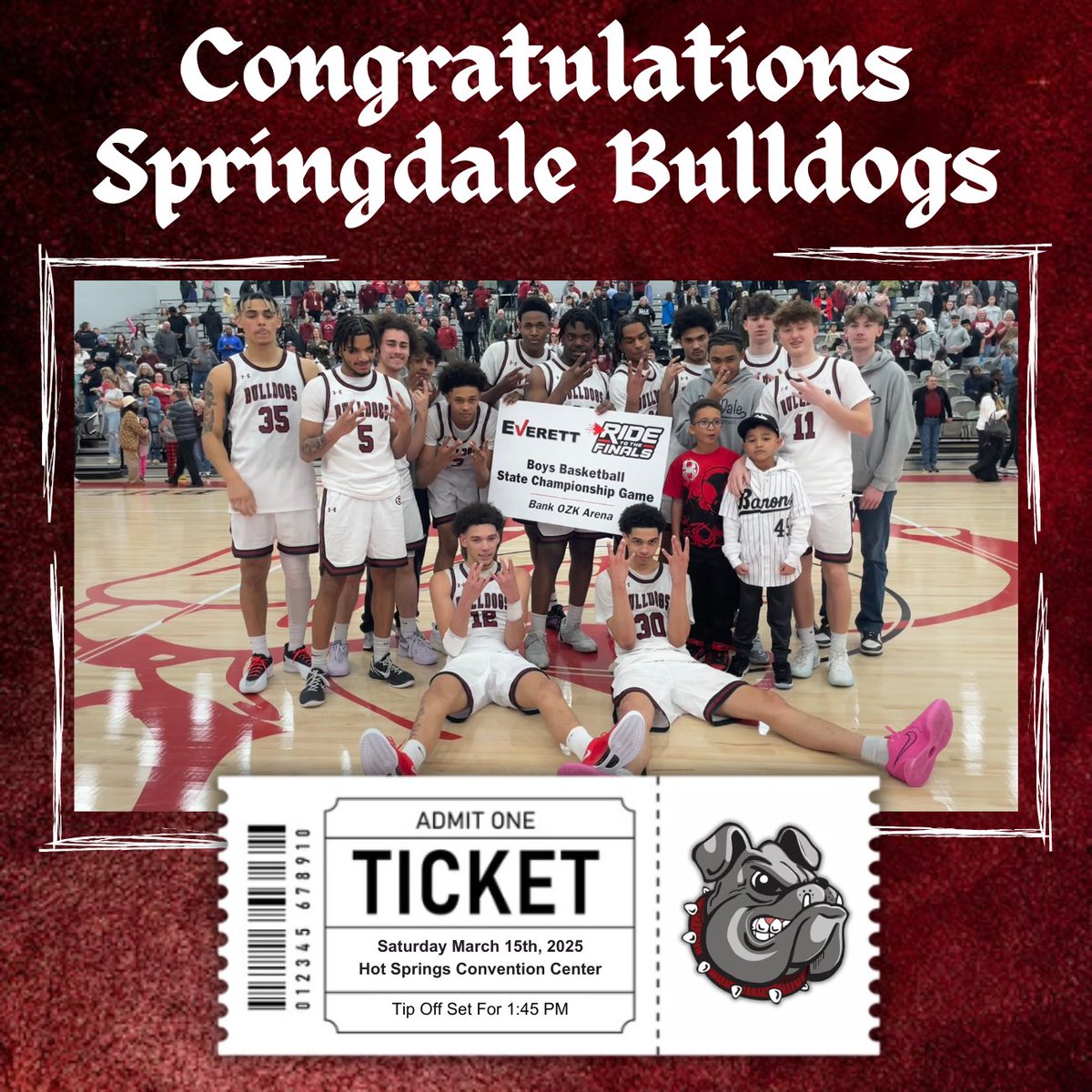 Grady Majors (@gradymajors) on Twitter photo Eastdale Reddogs Basketball Has Punched Their Ticket To The Finals! ๐๏ธ
See You Next Week <a href="/Reddogs_bball/">Springdale Bulldogs Basketball</a> ๐ Eastdale Reddogs Basketball Has Punched Their Ticket To The Finals! ๐๏ธ
See You Next Week <a href="/Reddogs_bball/">Springdale Bulldogs Basketball</a> ๐
