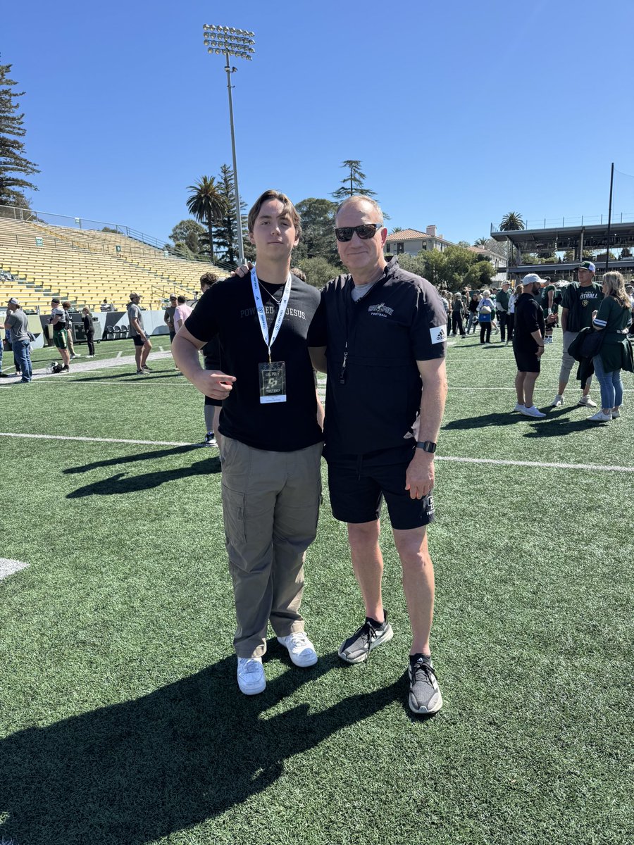 Travis Frazier (@travisfrazierqb) on Twitter photo Had a GREAT time <a href="/calpolyfootball/">Cal Poly Football</a> for Junior day. Awesome getting to talk with <a href="/CoachWulff/">Paul Wulff</a> <a href="/coach_rosy/">Timm Rosenbach</a> and <a href="/CoachKevinClune/">Kevin Clune</a> Looking forward to being back soon!
<a href="/jp_presley1/">JP Presley</a> <a href="/DraftAnthony/">Anthony Draft</a> <a href="/DannyLockhartS1/">Coach Danny Lockhart Football/Boxing/MMA</a> <a href="/GregBiggins/">Greg Biggins</a> <a href="/adamgorney/">Adam Gorney</a> <a href="/alecsimpson5/">Alec Simpson</a> <a href="/ocvarsityguy/">Dan Albano</a> <a href="/mikehuntley63/">Michael Huntley</a> Had a GREAT time <a href="/calpolyfootball/">Cal Poly Football</a> for Junior day. Awesome getting to talk with <a href="/CoachWulff/">Paul Wulff</a> <a href="/coach_rosy/">Timm Rosenbach</a> and <a href="/CoachKevinClune/">Kevin Clune</a> Looking forward to being back soon!
<a href="/jp_presley1/">JP Presley</a> <a href="/DraftAnthony/">Anthony Draft</a> <a href="/DannyLockhartS1/">Coach Danny Lockhart Football/Boxing/MMA</a> <a href="/GregBiggins/">Greg Biggins</a> <a href="/adamgorney/">Adam Gorney</a> <a href="/alecsimpson5/">Alec Simpson</a> <a href="/ocvarsityguy/">Dan Albano</a> <a href="/mikehuntley63/">Michael Huntley</a>