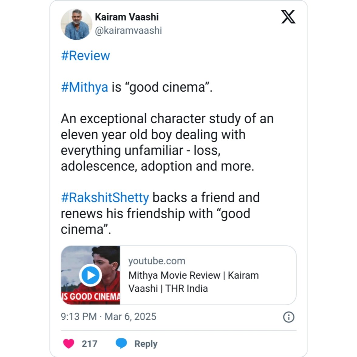 IamHCB's tweet image. Critics can&apos;t stop talking about #Mithya 

Have you watched it yet? If not, grab your tickets and experience it on the big screen today 💥

#MithyaOnMarch7th #SumanthBhat #ParamvahaPictures