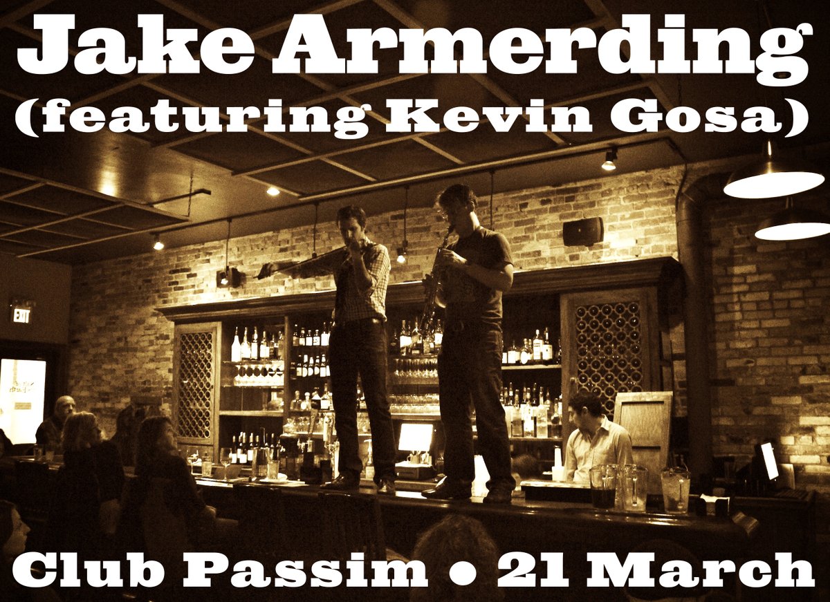 JakeArmerding's tweet photo. Less than two weeks out!  The loveliest intertwining of sonorous saxophone and felicitous fiddle you've ever heard.  (I mean, I assume...)
https://t.co/WxVxjO7EQb https://t.co/dBhJtIh3py
