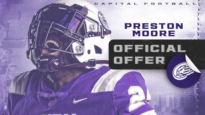 Preston Moore (@moorepreston11) on Twitter photo I am blessed to receive another offer from <a href="/CapitalU_FB/">Capital University Football</a> <a href="/Coachcalexander/">Charles Alexander</a> <a href="/WLHSWildcatsFB/">West Limestone Football</a> <a href="/ProwlerRecruit/">The Prowler LLC</a> I am blessed to receive another offer from <a href="/CapitalU_FB/">Capital University Football</a> <a href="/Coachcalexander/">Charles Alexander</a> <a href="/WLHSWildcatsFB/">West Limestone Football</a> <a href="/ProwlerRecruit/">The Prowler LLC</a>