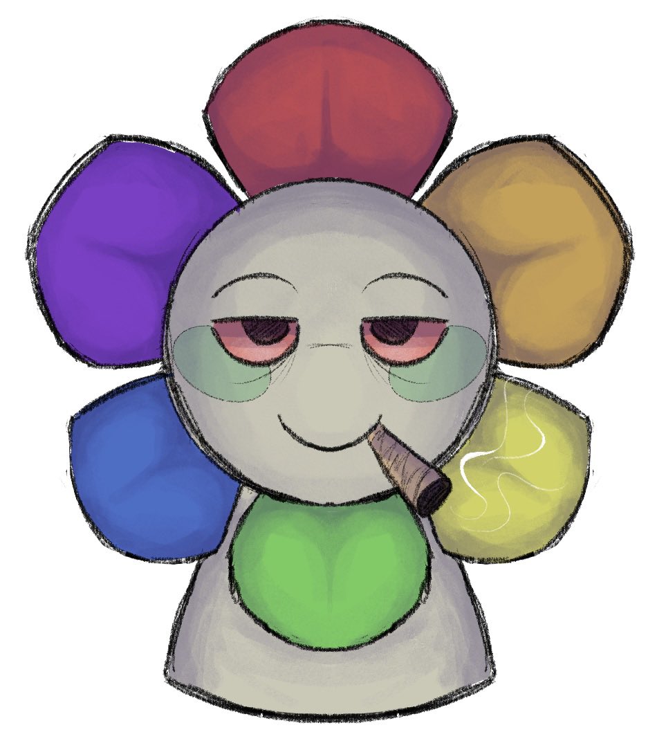 I forgot to post this when I was asked to, but dandy smoking a fat blunt 

And that is all
#dandysworld