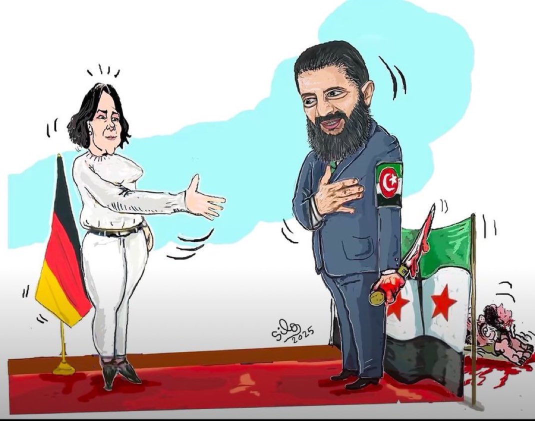 Don’t forget, German foreign minister @ABaerbock tried to force the Kurds to disarm.

Few months ago she said “the Kurdish groups must be disarmed and integrated into the national security structure” so that her terrorist friends in Damascus can do what they did to the Alewites