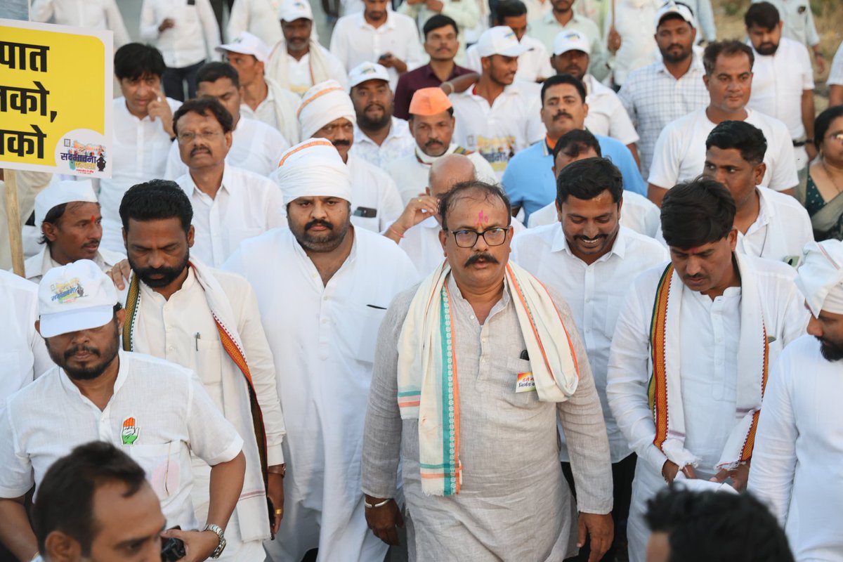 brijdutt's tweet image. Participated in #Sadbhawna Pad Yatra starting from Masajog to Beed. Great initiative by @INCMaharashtra chief @INCHarshsapkal ji .