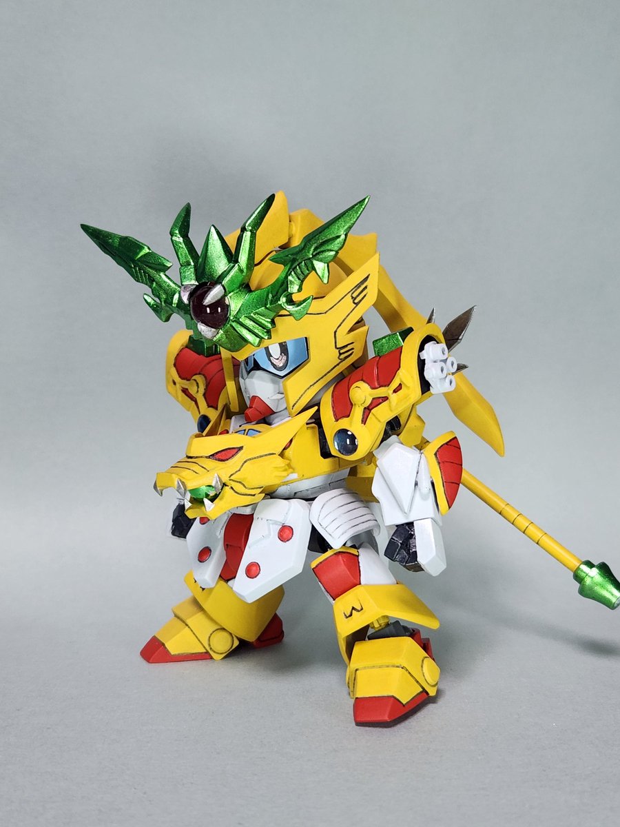 IqXkiHxmxvcZAkB's tweet image. 超機動大将軍編
影舞乱夢の龍帝の使者
輝龍頑駄無、完成しました‼️
#BB戦士
#SDガンダム