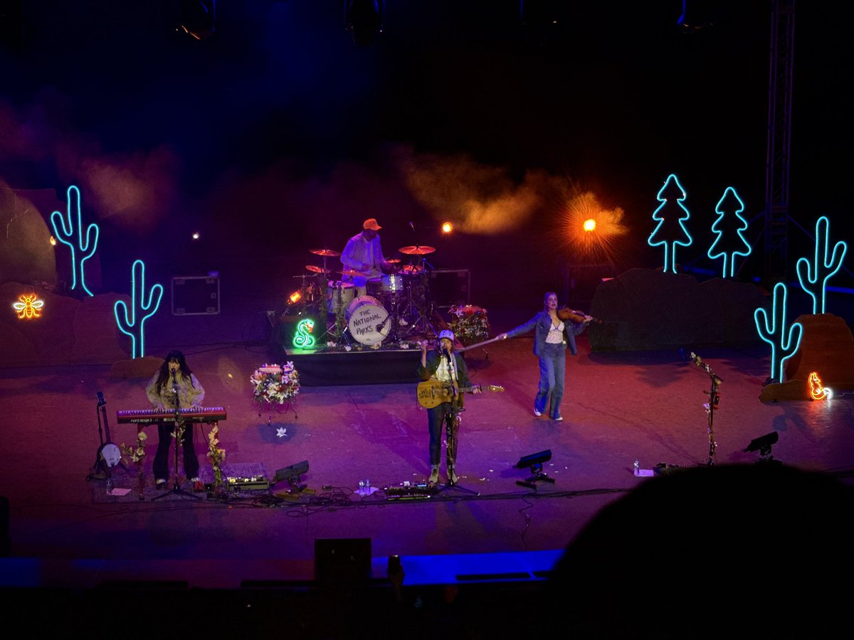 #shotoniphone 16 Pro Max using Halide
Band: The National Parks 
Place: Tuacahn Amphitheater 

I didn’t think a camera app could enhance the camera so much, but I decided to try Halide finally, it makes a WORLD of difference. The low light performance and AI upscaling is insane!