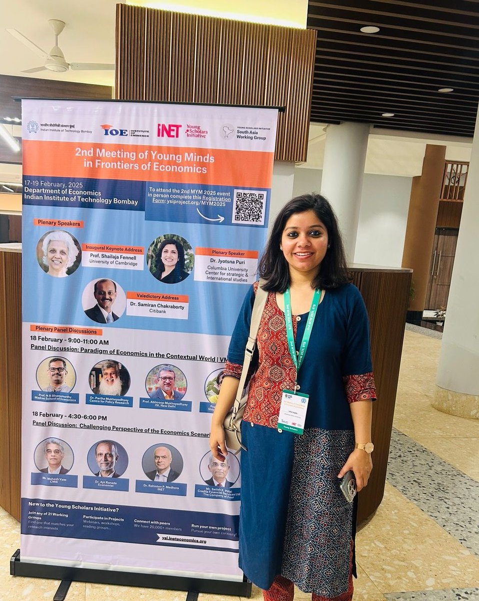Isha Gupta (@igupta_econ) on Twitter photo It was an incredible opportunity to present my research work at 2nd round of fully-funded MYM conference organised by <a href="/iitbombay/">IIT Bombay</a> <a href="/ysi_commons/">Young Scholars Initiative</a>, during Feb'25! It was enriching to interact with other co-presenters & professors at the IITB campus! It was an incredible opportunity to present my research work at 2nd round of fully-funded MYM conference organised by <a href="/iitbombay/">IIT Bombay</a> <a href="/ysi_commons/">Young Scholars Initiative</a>, during Feb'25! It was enriching to interact with other co-presenters & professors at the IITB campus!
