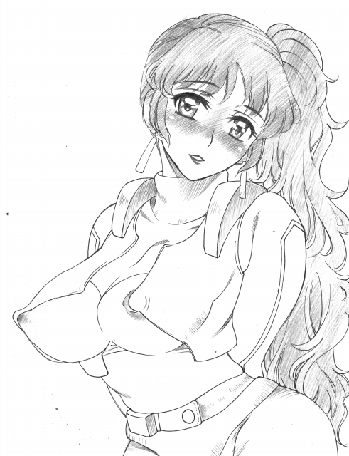 本日の落書き
久しぶりのCCC宇宙服に身を包み,髪型も昔に戻した
『蒼き流星SPTレイズナー』より
捏造アンナ・ステファニーさん(18歳)です。 