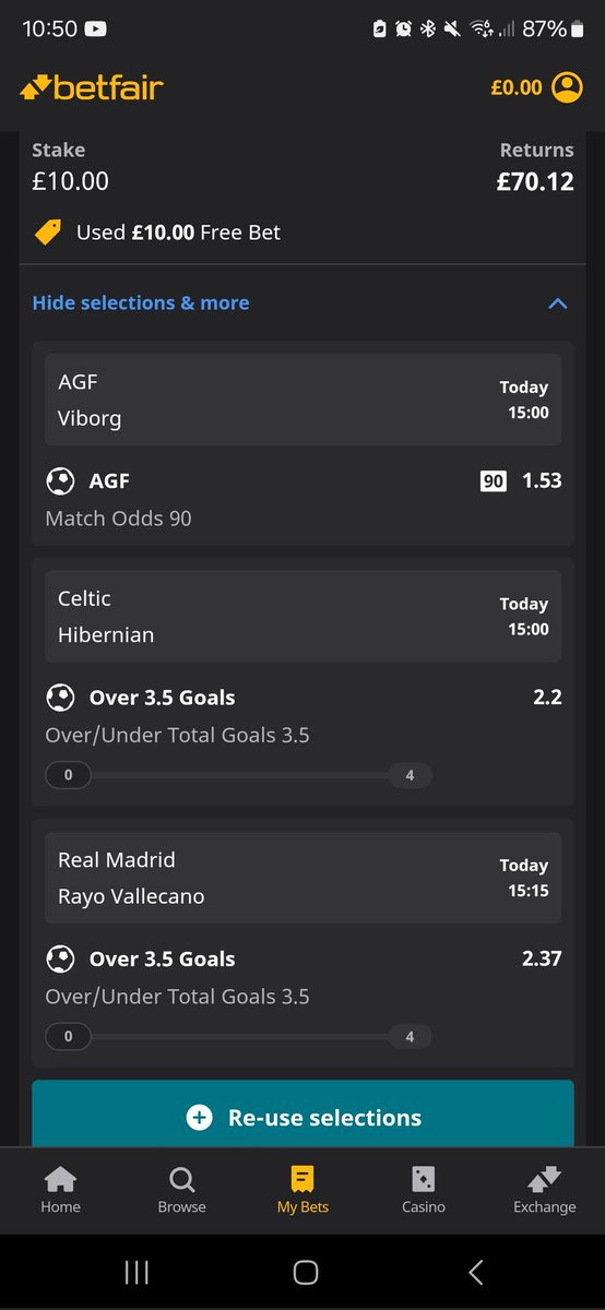 Lynchson1's tweet image. Todays £10 treble @8.01 odds.