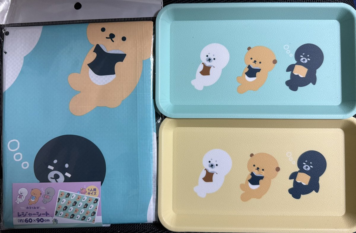 セリアのゆるうみズシリーズだいぶ揃いました🦭🦦🥰 全部で何種類ある