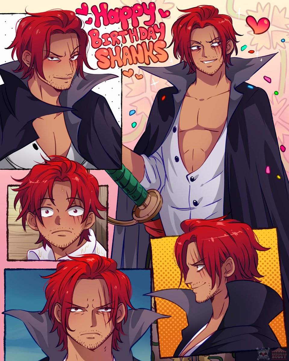 Happy Birthday to my fictional angel. I love you so so so much Shanks~ Forever my favorite character of all time.