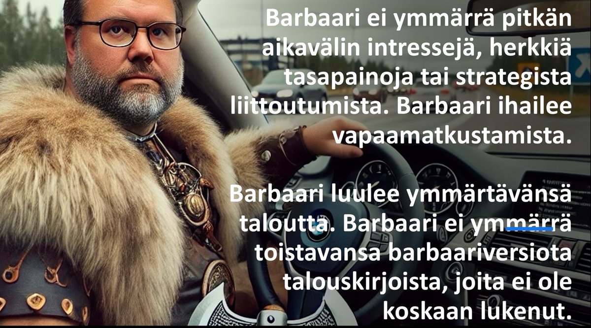 Kirjoitin barbarismin vitsauksesta, joka vaivaa myös Suomea. Yhdysvalloissa barbaarit ovat jo vallassa.

Barbaari on henkilö, joka ei ymmärrä mistä sivistynyt elämänmuoto riippuu.

Barbaareita on joka puolella, kohta epäilemättä myös tämän twiitin vastauksissa.

Linkki blogiin👇.
