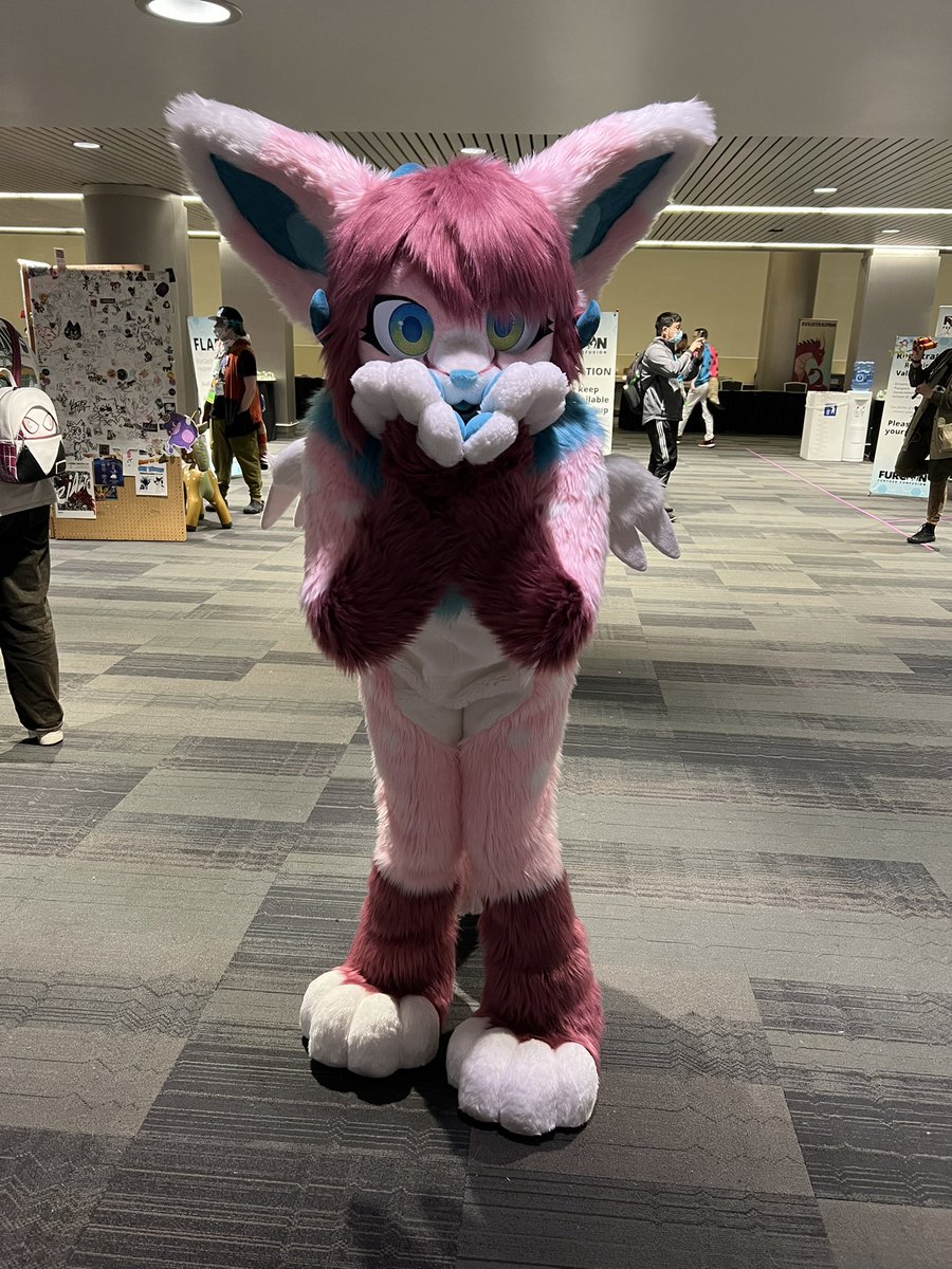 StrayBlazer's tweet photo. meeting favorite character and amazing suiter @c_pawz from FC! #FC2025 https://t.co/rLk0rkuAcU