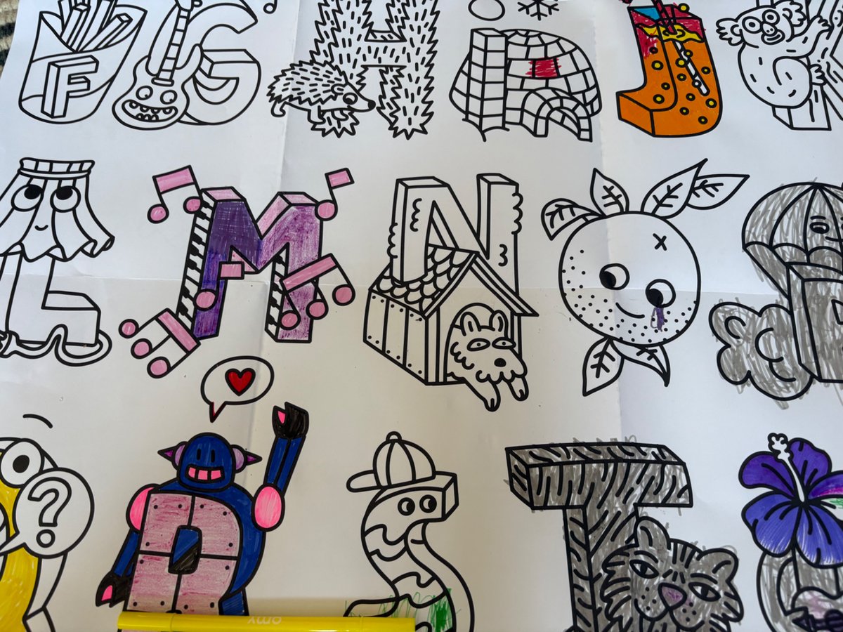 Can anyone tell me what the “N” stands for in this alphabet colouring sheet?