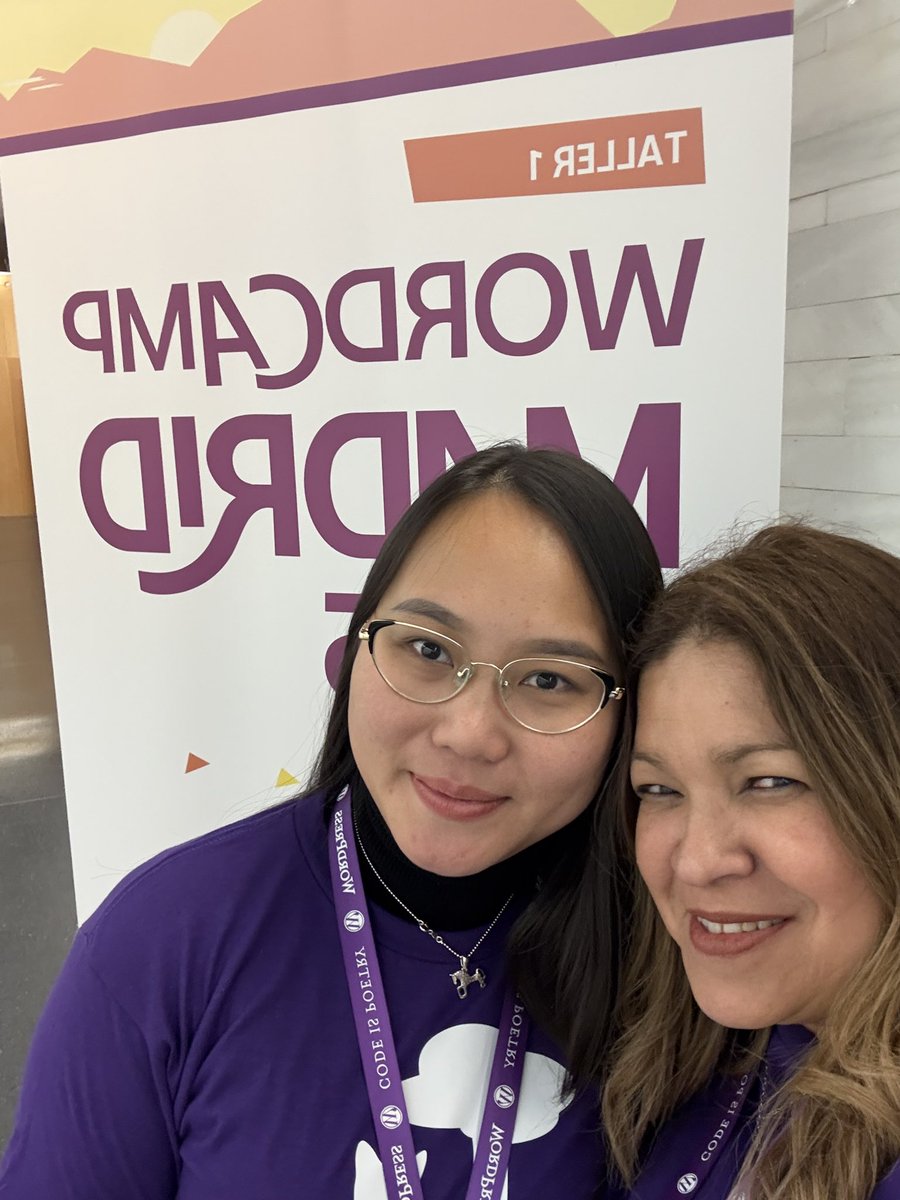 Claudia Marcano (@claudiamarcanoc) on Twitter photo Es difícil decir cuál es la mejor #WordCamp en las que he estado, todas son magníficas, pero en esta, sin duda es donde más conexiones bonitas he hecho 💜💜 #WCMAD <a href="/WordCampMad/">WordCamp Madrid</a> 4a Foto: Team RRSS 🚀 Es difícil decir cuál es la mejor #WordCamp en las que he estado, todas son magníficas, pero en esta, sin duda es donde más conexiones bonitas he hecho 💜💜 #WCMAD <a href="/WordCampMad/">WordCamp Madrid</a> 4a Foto: Team RRSS 🚀