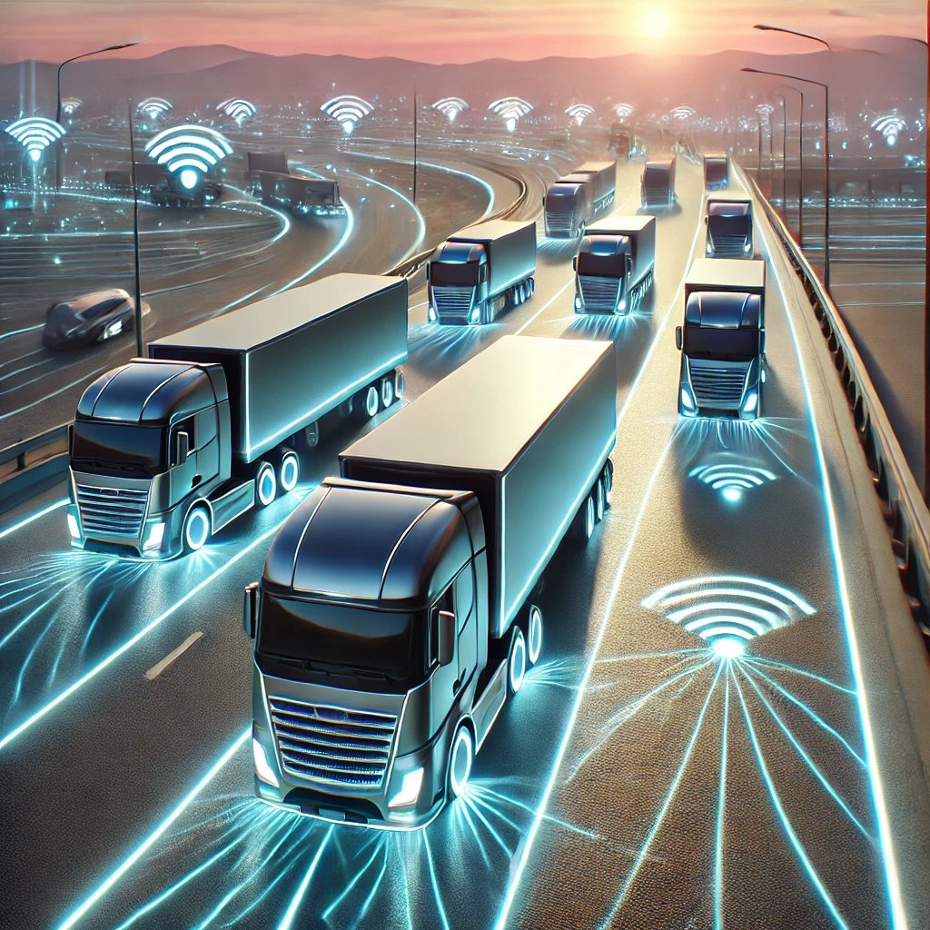 🚛💨 Platooning revolutioniert den Lkw-Verkehr! Weniger Spritverbrauch, mehr Sicherheit &amp; weniger CO₂! 🌍🔗 Mehr dazu: informatik-verstehen.de/lexikon/platoo… #Logistik #Innovation #Platooning