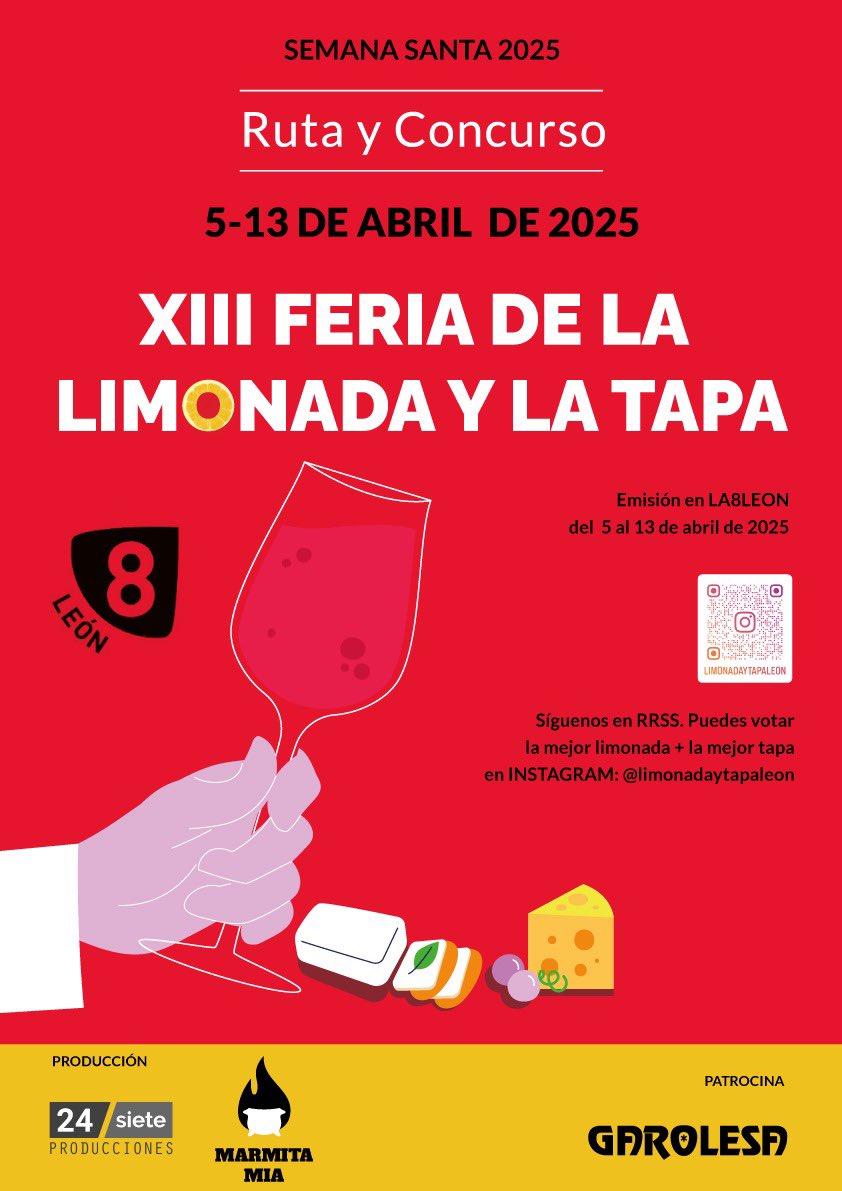 Quieres participar ?
XIII Feria de la Limonada y la Tapa