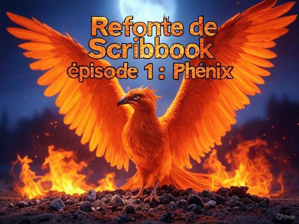 Refonte de Scribbook – Épisode 1 : Phénix scribbook.com/article/refont…