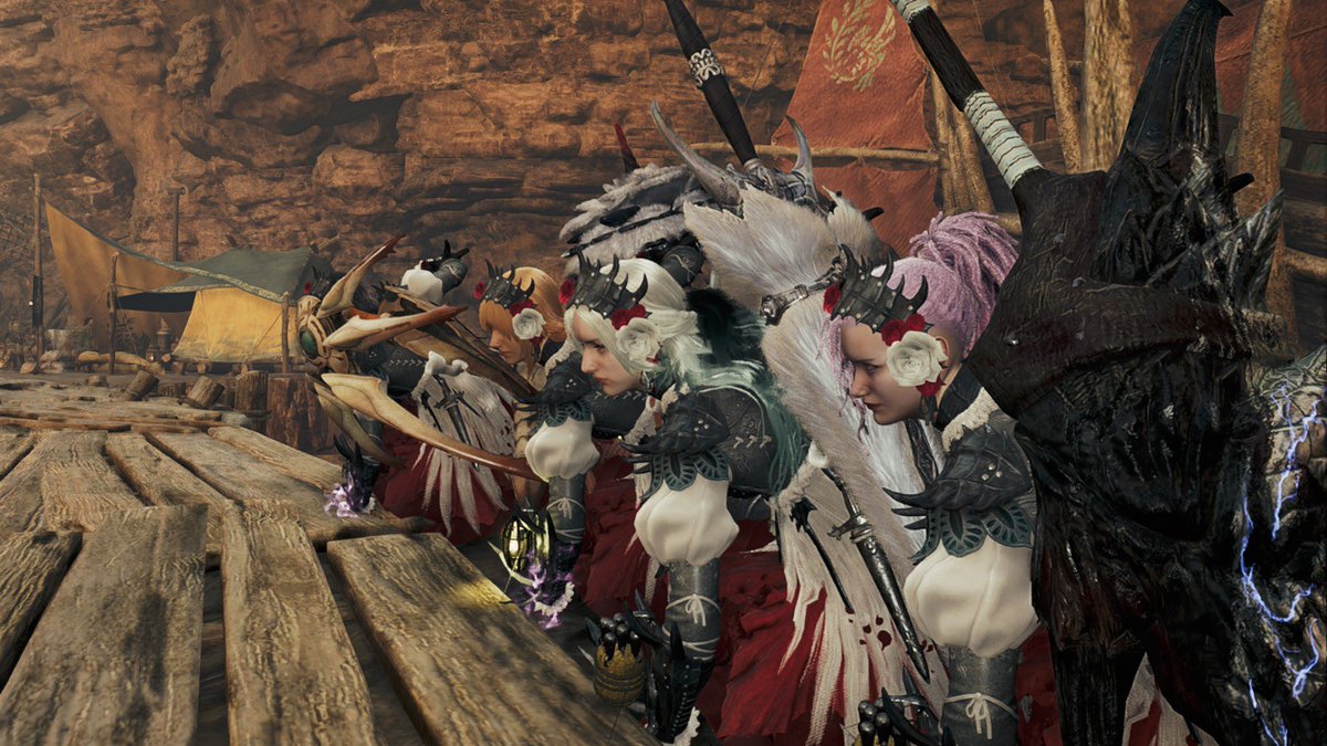 oumishell's tweet image. 昨日はモンハンコラボ配信来てくれてありがとー！
モンハンの楽しみは狩りだけじゃないと知りました！！！
また次はみんな強くなって来るイベントに備えて狩りに行こう！