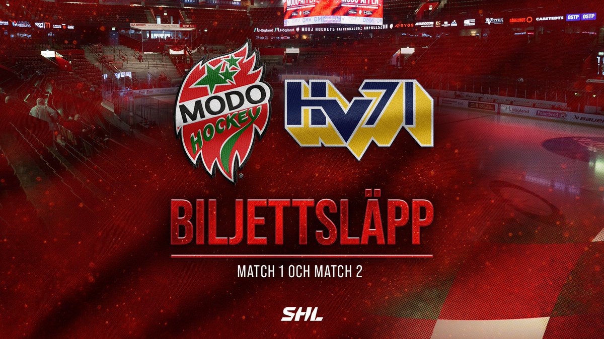 🎟️ INFO OM BILJETTSLÄPP 🎟️

Vi ska fylla Hägglunds Arena på fredag och söndag och i kväll inleder vi förturen på biljetter.

Sön 18.00: Säsongskortsinnehavare
Mån 12.00: Medlemmar i MoDo &amp; Lumberjacks
Mån 18.00: Allmänt biljettsläpp

ℹ️ All info: modohockey.se

#modose