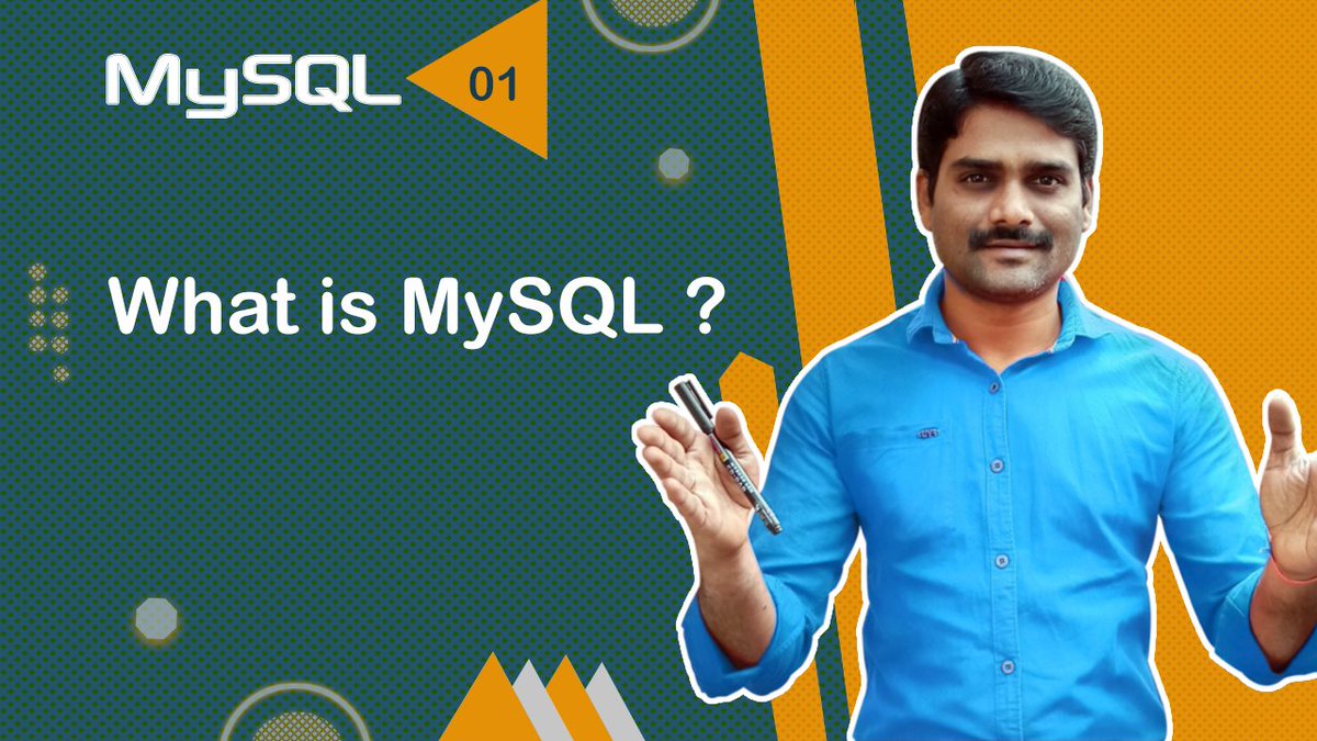 ManjunathChidre's tweet image. What is MySQL | What is MySQL used for - MySQL Tutorial 01 🚀
► youtu.be/7F3dUDLe5RU?si…
MySQL Tutorials Playlist:
► youtube.com/playlist?list=…
#mysql #mysqltutorial #webdesign #webdevelopment #webtechnology #webprogramming #programming #coding