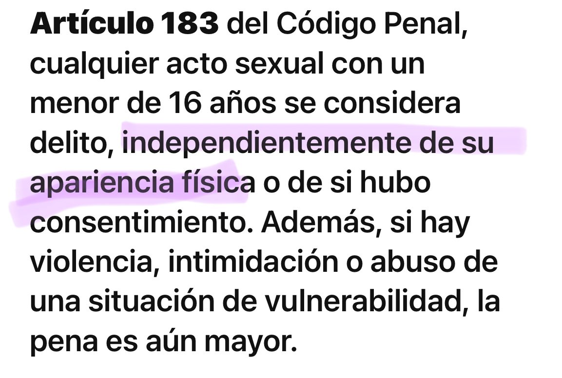 judit_sinhache's tweet photo. ¿Existe alguna ley que, en caso de una menor de edad, si su apariencia física sugiere más edad permita REBAJAR la CONDENA al VIOLADOR?

Un juez en Navarra rebaja la pena de 13 a 8 años al violador de una niña

SON las leyes o LOS JUECES los que REBAJAN las PENAS a los VIOLADORES? https://t.co/OpTlhwNPeW