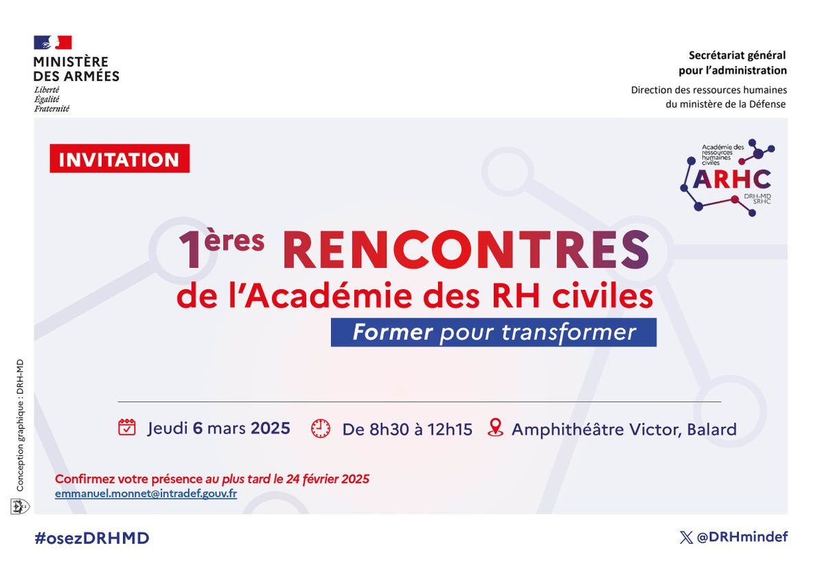 ThibautVanssay's tweet image. #AcademieRH 
🌟#Administrer avec précision et impartialité, #conseiller avec efficacité, préparer les décisions avec pertinence… C’est un métier. Et comme tout métier, il faut #apprendre, se #perfectionner, #transmettre…