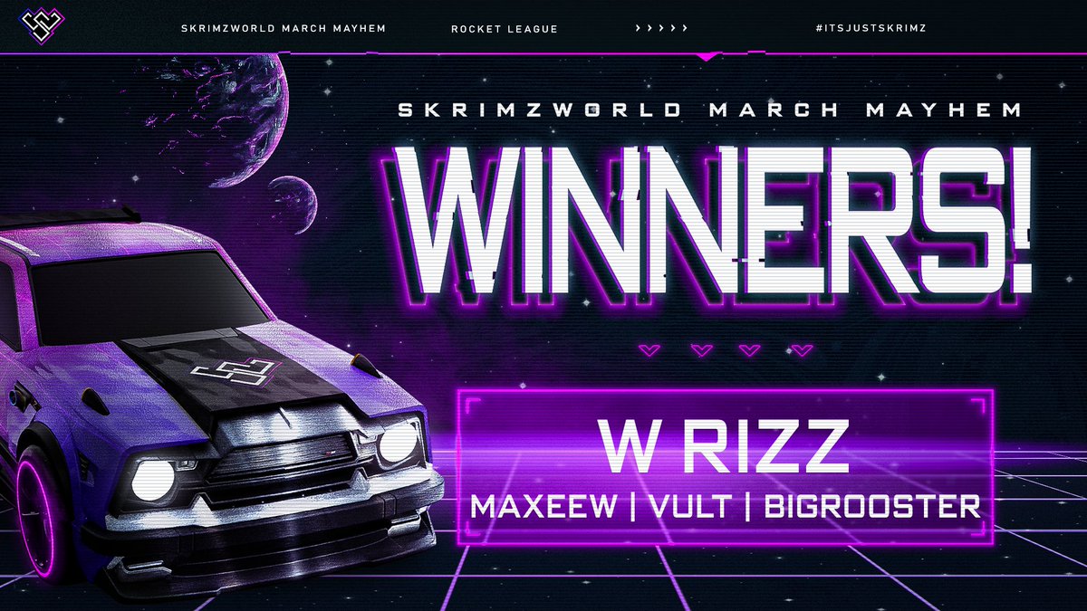 SKRIMZWORLD (@skrimzworld) on Twitter photo W RIZZ win against <a href="/AkimboES/">Akimbo Esports</a> in the Grand Finals! π₯
Congratulations <a href="/Maxeew_/">Maxeew</a> <a href="/VultOCE/">Vult</a> <a href="/Bigrooster_rl/">Bigrooster</a> ππ
Thank you to our casters <a href="/bougeetv/">Bougee</a> <a href="/MonyOCE_/">Mony</a> the team at SW, the players who participated & community!! π«‘
GGs OCE! Until next time.. #ItsJustSkrimz W RIZZ win against <a href="/AkimboES/">Akimbo Esports</a> in the Grand Finals! π₯
Congratulations <a href="/Maxeew_/">Maxeew</a> <a href="/VultOCE/">Vult</a> <a href="/Bigrooster_rl/">Bigrooster</a> ππ
Thank you to our casters <a href="/bougeetv/">Bougee</a> <a href="/MonyOCE_/">Mony</a> the team at SW, the players who participated & community!! π«‘
GGs OCE! Until next time.. #ItsJustSkrimz