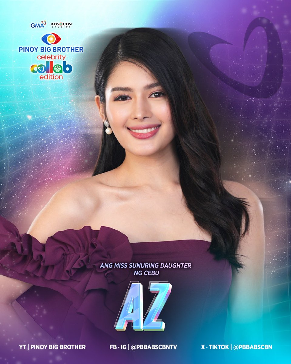 PBBabscbn's tweet image. Ang Miss Sunuring Daughter ng Cebu, eto na siya! Kilalanin natin si AZ! 🤩

Abangan siya gabi-gabi sa Pinoy Big Brother Celebrity Collab Edition, mapapanood sa GMA, Kapuso Stream, GMANetwork.com, GMA Pinoy TV, Kapamilya Online Live, iWantTFC, at TFC!  📺

Weekdays | 10PM…