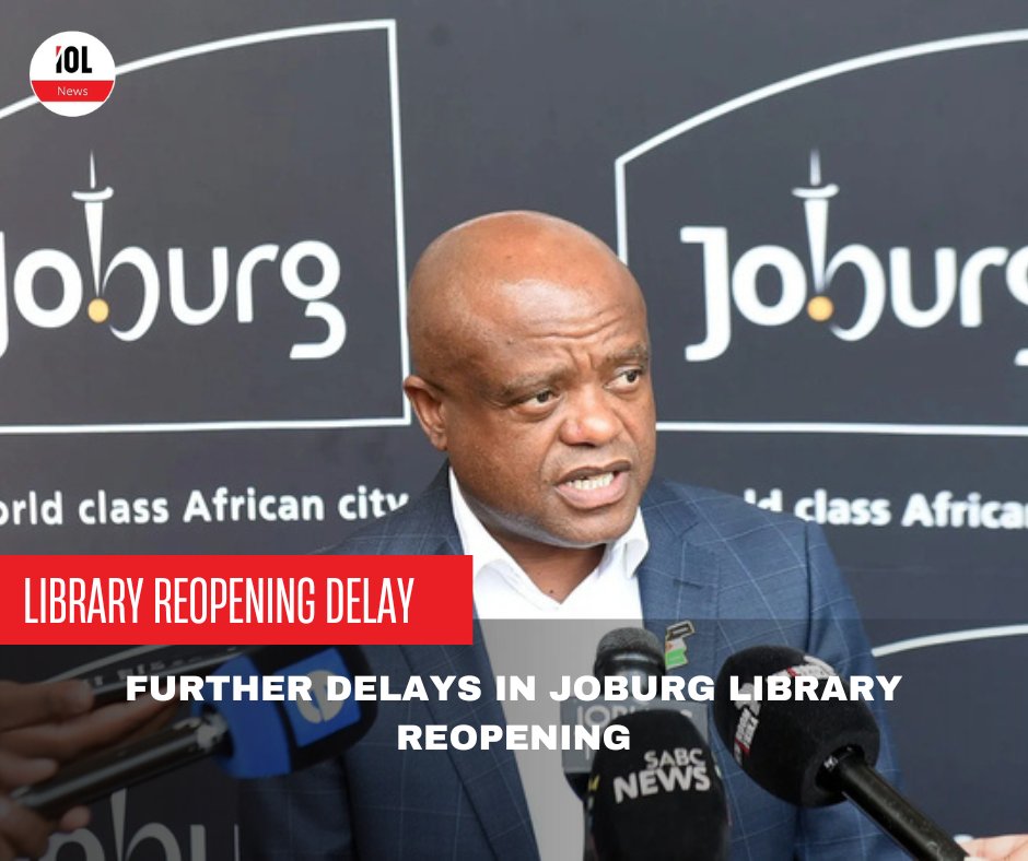IOL's tweet photo. The City of Joburg has failed to live up to its promise to partially reopen the Joburg City Library by the end of February.
#news #servicedelivery #gauteng #libraryandmuseum #cyrilramaphosa #dadamorero
Read on https://t.co/mVpLGiNivt https://t.co/AgTuoloqqM