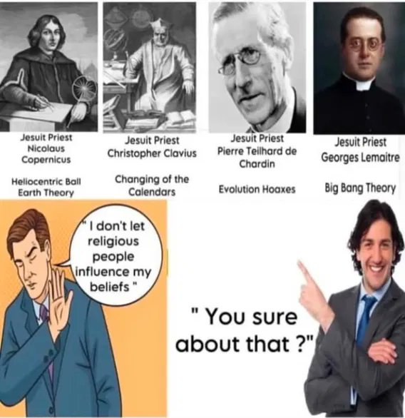 FlatEarthDev's tweet photo. The irony is THICK. 'I don't let religious people influence my beliefs' says the person unknowingly referencing theories developed by Jesuit priests.  

#HistoryOfScience #ReligionAndScience #Irony 

$BTC $STX $FLAT https://t.co/ANA6m3BidH
