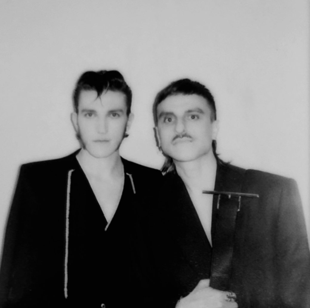 bts of ewan mitchell and davey sutton at the alexander mcqueen f/w 2025 show on march 8, 2025 in paris, france

📸: via daveysutton ig story 💕