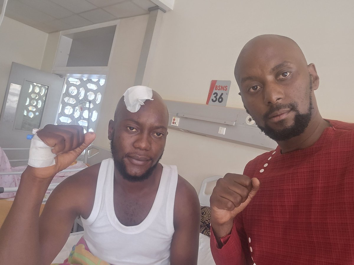 This morning in various hospitals, we checking on our comrades who were brutalised by JAT, police and the military at the start of this week. Mukisa Prossy Nabbosa was badly beaten in the chest and back, and bears marks of whipping all over her body. Olivia Katende's back was