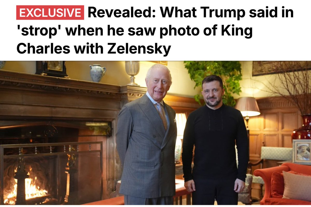 🇬🇧🇺🇦🇺🇸 Donald Trump has 'gone cool' on Britain since King Charles welcomed Zelensky to Sandringham, diplomatic sources in Washington have claimed, - Daily Mail

Allies of the US President have made clear to UK officials in America that pictures of the King with the Ukranian