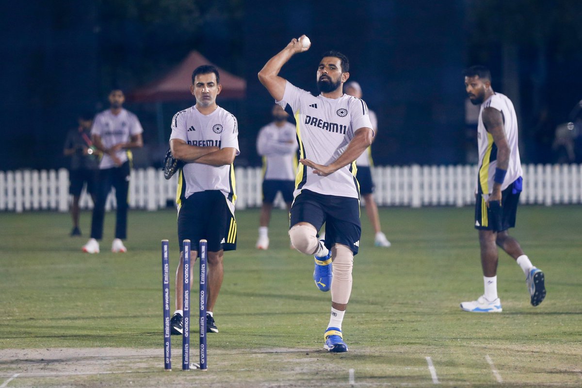 Gearing 🆙 for the #Final ⏳
Best wishes team 🇮🇳🇮🇳

#TeamIndia | #ChampionsTrophy2025 #ChampionsTrophy2025final #IndianCricketTeam